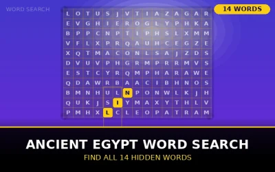 Ancient Egypt Word Search Word Search Puzzle