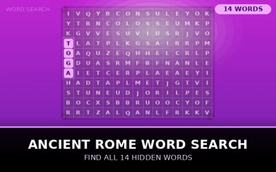 Ancient Rome Word Search Word Search Puzzle