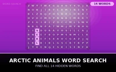 Arctic Animals Word Search Word Search Puzzle