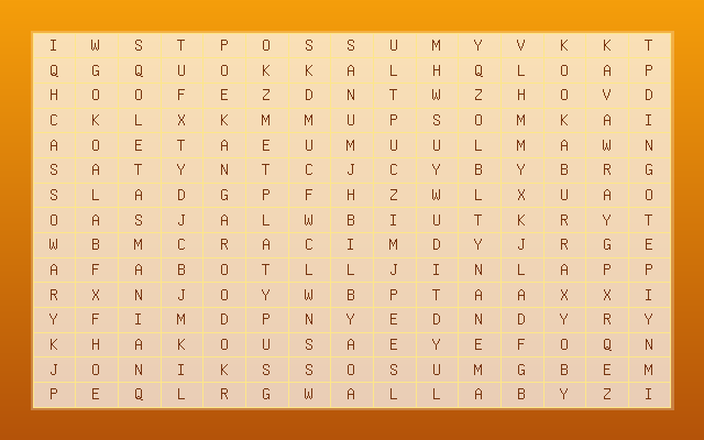 Australian Animals Word Search Grid
