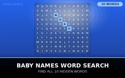 Baby Names Word Search Word Search Puzzle