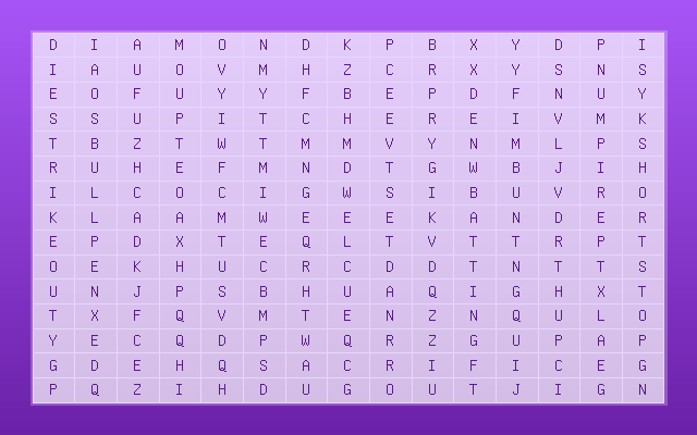 Baseball Terms Word Search Grid
