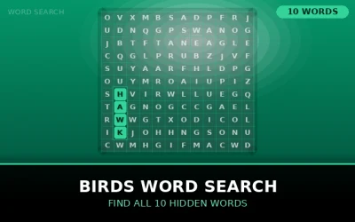 Birds Word Search Word Search Puzzle