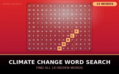 Climate Change Word Search Word Search Puzzle