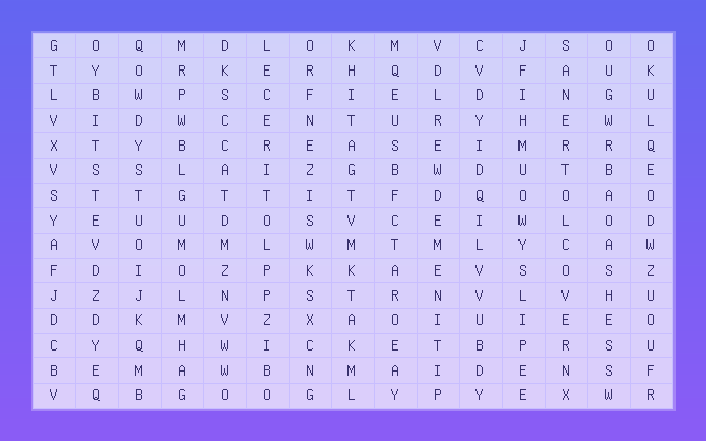 Cricket Terms Word Search Grid