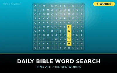 Daily Bible Word Search Word Search Puzzle