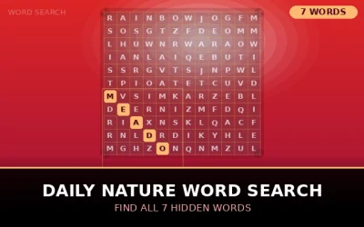 Daily Nature Word Search Word Search Puzzle