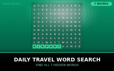 Daily Travel Word Search Word Search Puzzle