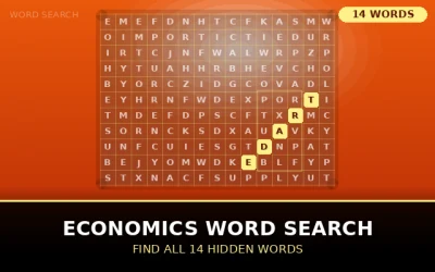 Economics Word Search Word Search Puzzle