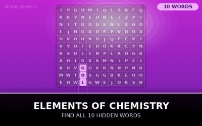 Elements of Chemistry Word Search Puzzle