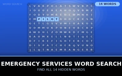 Emergency Services Word Search Word Search Puzzle