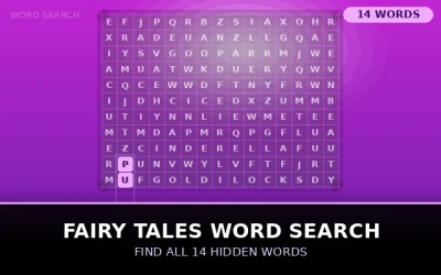 Fairy Tales Word Search Word Search Puzzle