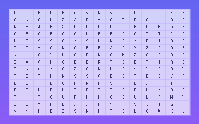 Famous Tech Companies Grid