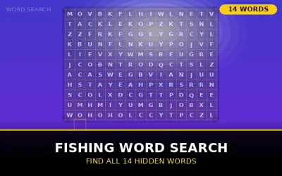 Fishing Word Search Word Search Puzzle