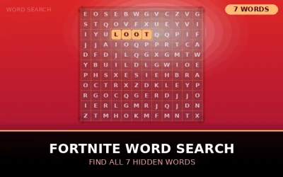 Fortnite Word Search Word Search Puzzle