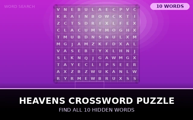 Heavens Crossword Puzzle