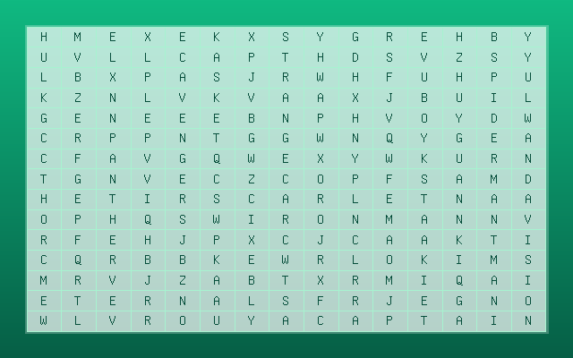 Marvel Cinematic Universe Word Search Grid