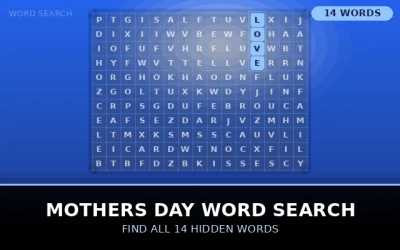 Mothers Day Word Search Word Search Puzzle