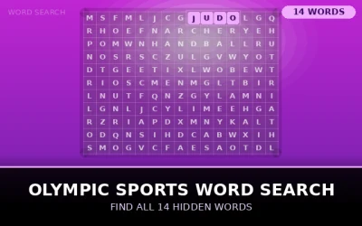 Olympic Sports Word Search Word Search Puzzle