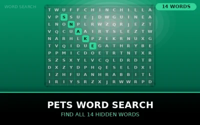 Pets Word Search Word Search Puzzle