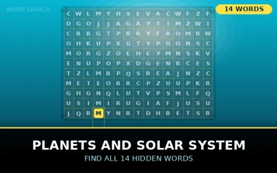 Planets and Solar System Word Search Puzzle