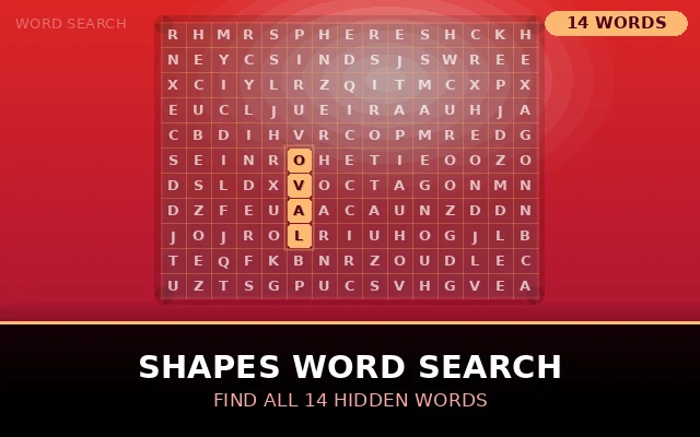 Shapes Word Search Grid