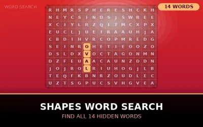 Shapes Word Search Word Search Puzzle