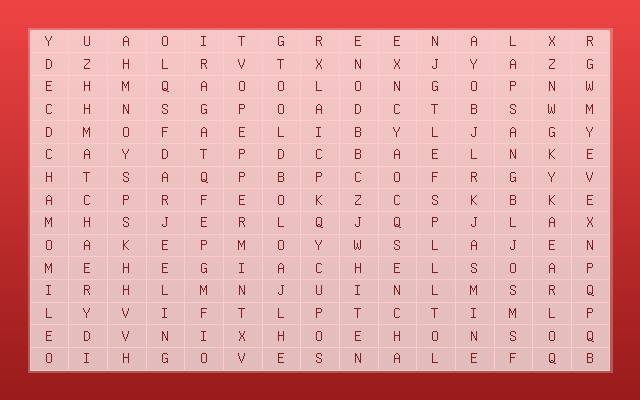 Types of Tea Word Search Grid