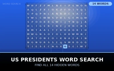 US Presidents Word Search Word Search Puzzle
