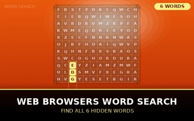 Web Browsers Word Search Word Search Puzzle