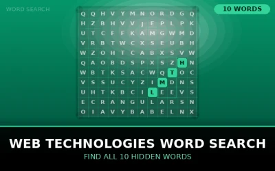 Web Technologies Word Search Word Search Puzzle
