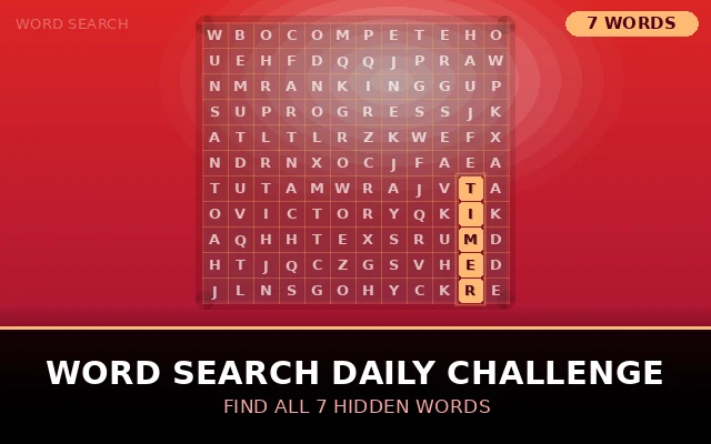 Word Search Daily Challenge Grid