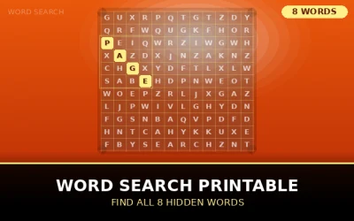 Word Search Printable Word Search Puzzle