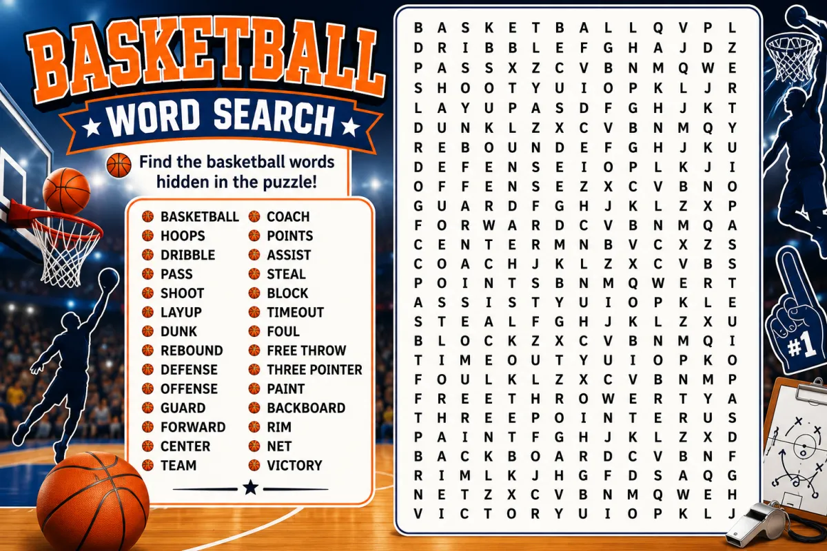 Basketball Word Search: A Slam Dunk Way to Learn the Game