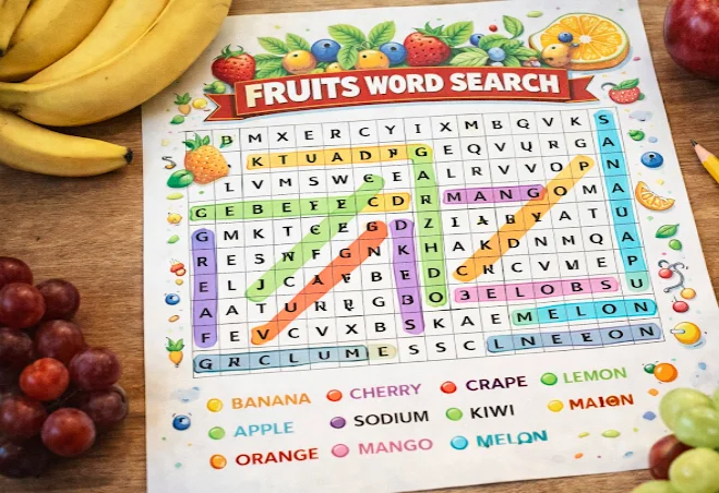 Fruits Word Search: A Fun and Educational Way to Learn About Fruits