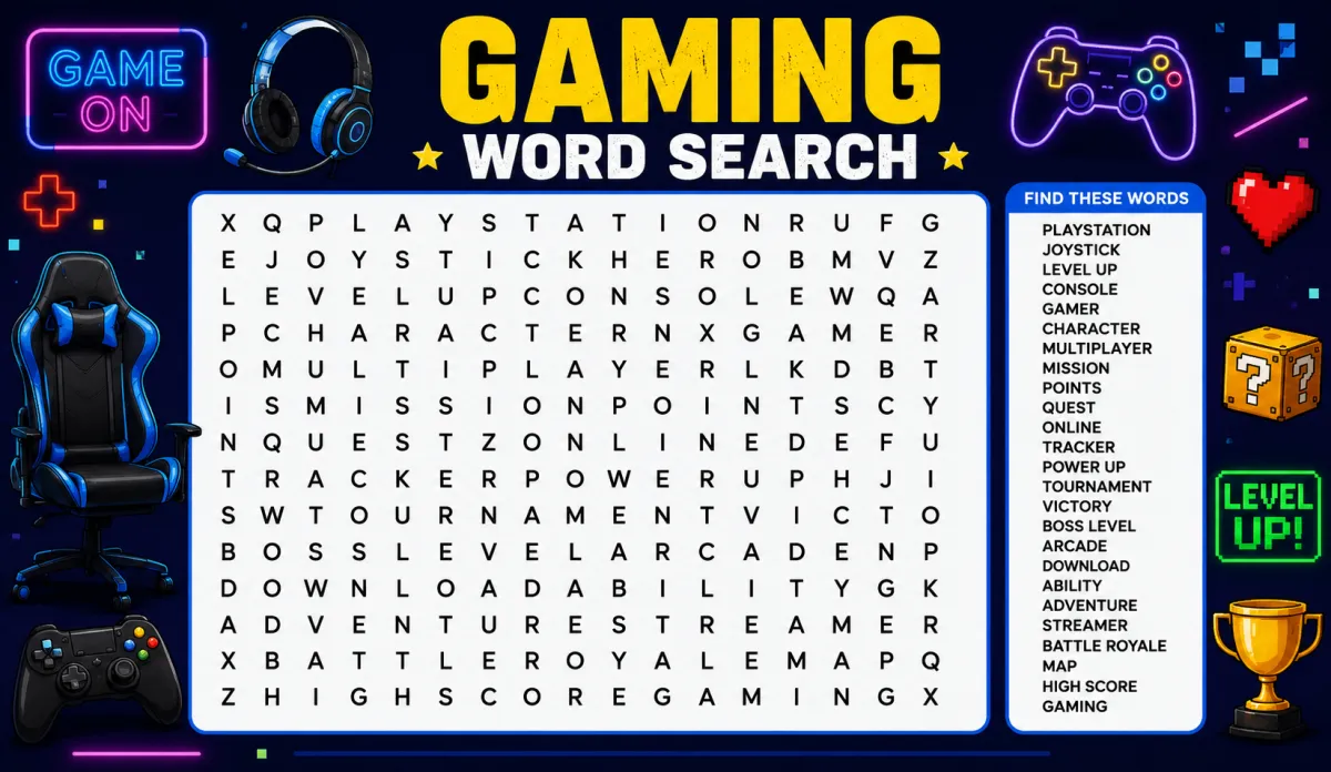 Gaming Word Search: The Ultimate Guide to Video Game Terms and Esports Vocabulary