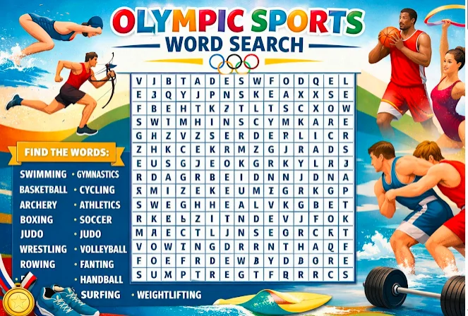 Olympic Sports Word Search: The Ultimate Guide to Learning, Playing,